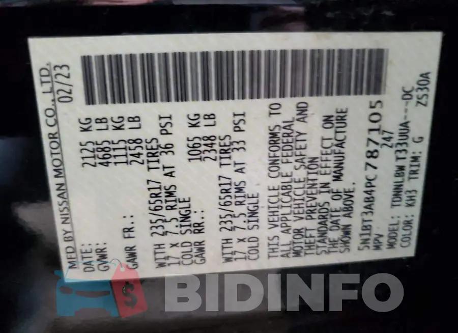 5N1BT3AB4PC787105 Photo# 13