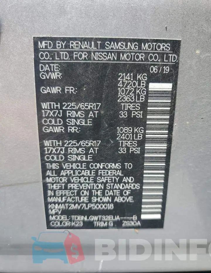 KNMAT2MV7LP500018 Photo# 13