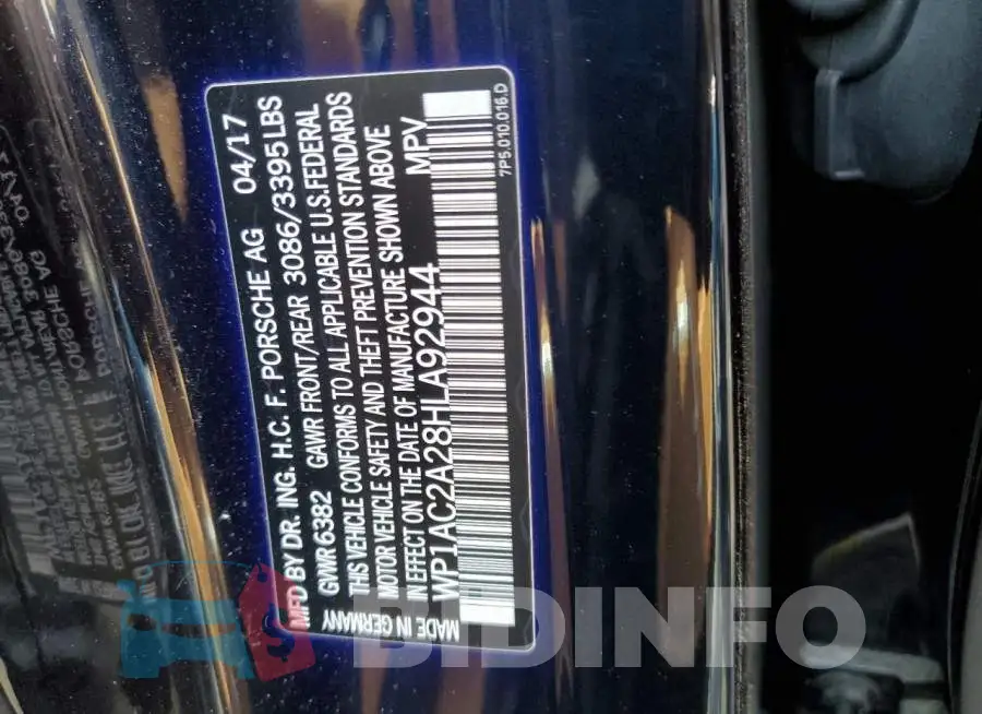 WP1AC2A28HLA92944 Photo# 14