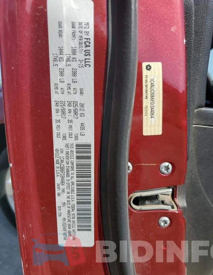 1C4NJCBB6FD344064 Photo# 12