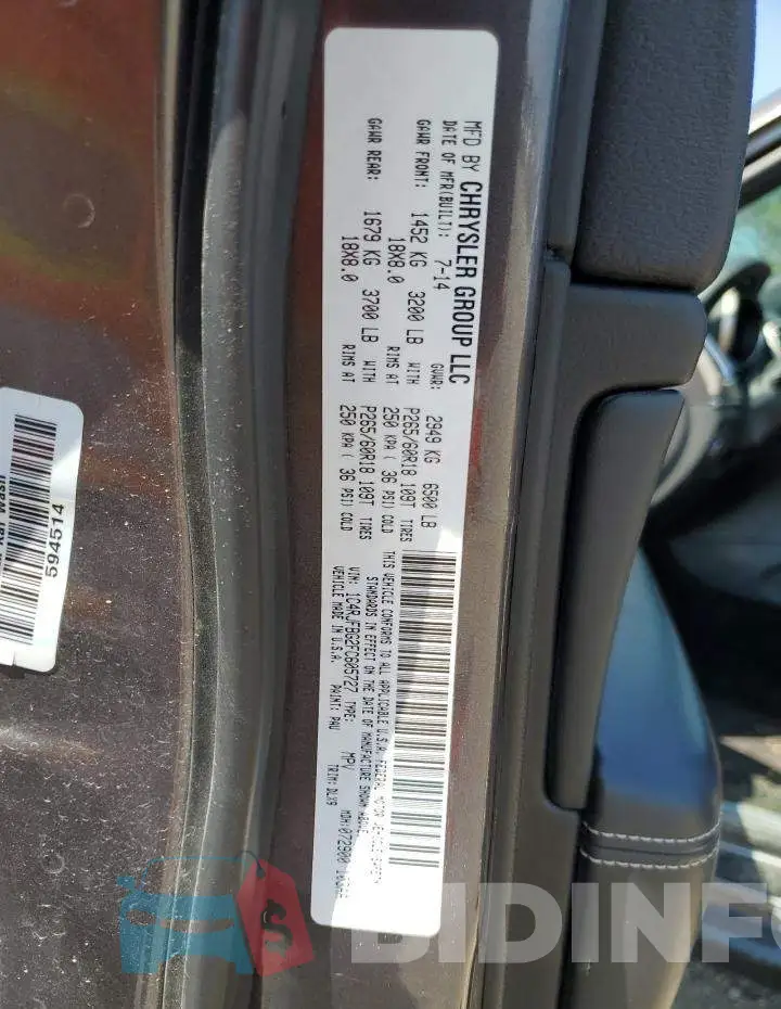 1C4RJFBG2FC605727 Photo# 13