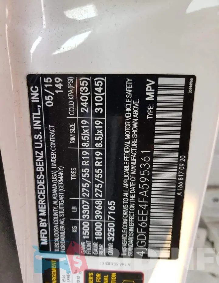 4JGDF6EE4FA595361 Photo# 13