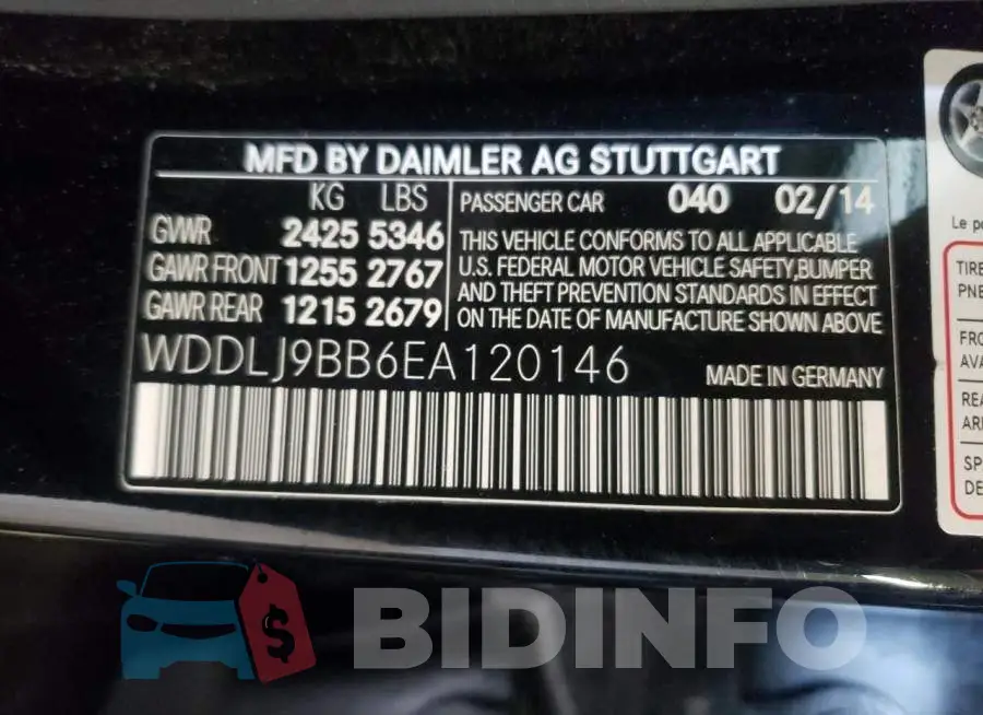 WDDLJ9BB6EA120146 Photo# 12