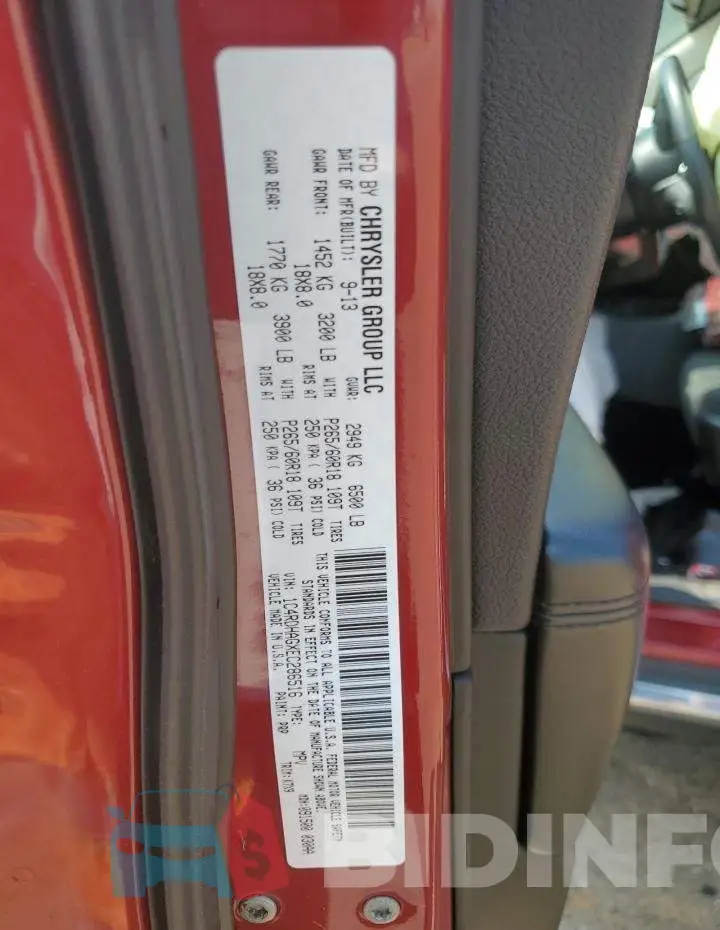 1C4RDHAGXEC286516 Photo# 14