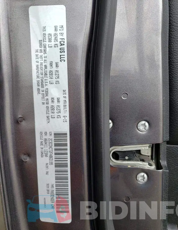 2C3CDXCT2FH863195 Photo# 12
