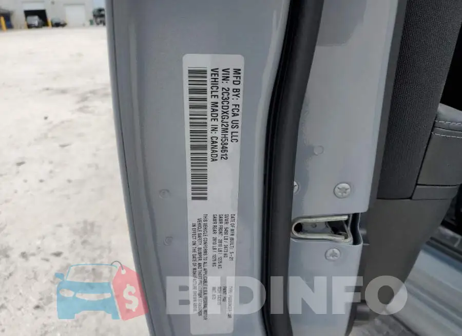 2C3CDXGJ2MH584612 Photo# 12