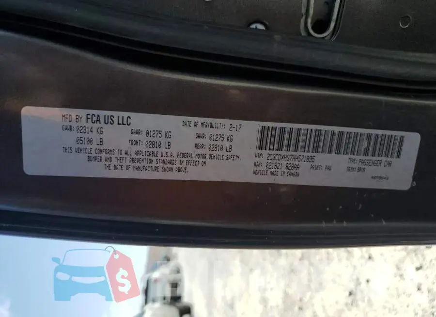 2C3CDXHG7HH571895 Photo# 12