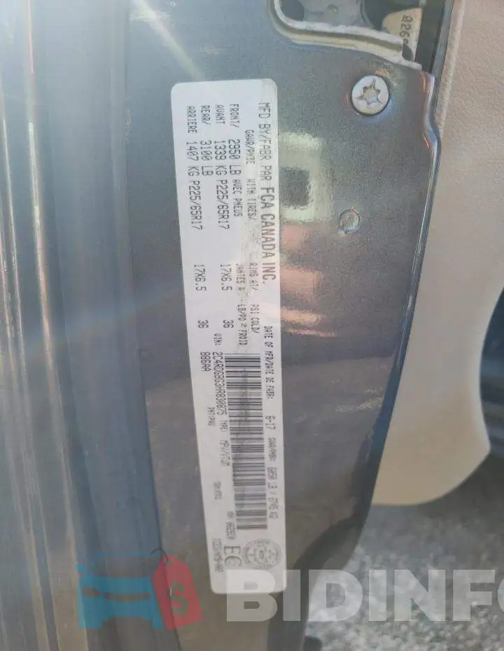 2C4RDGBG3HR830875 Photo# 13