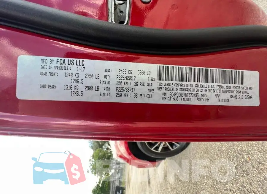3C4PDCAB7HT573495 Photo# 15