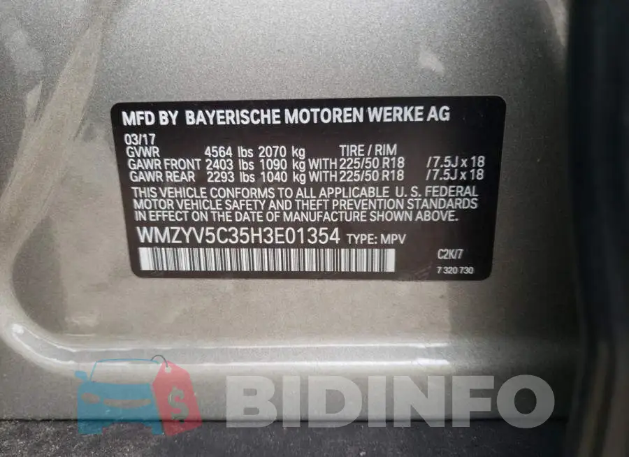 WMZYV5C35H3E01354 Photo# 12