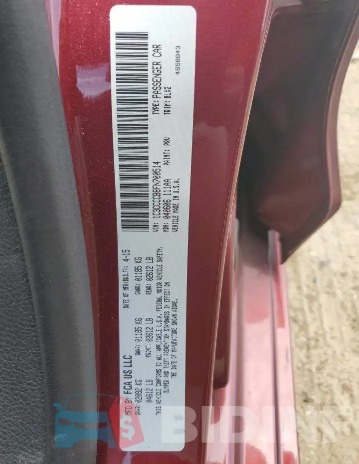 1C3CCCCB8FN700514 Photo# 12