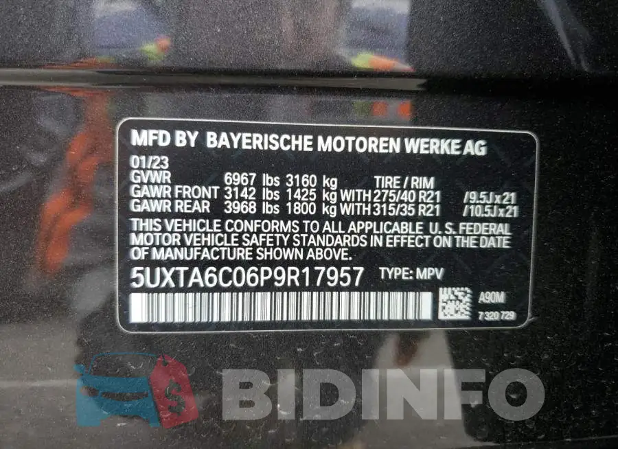 5UXTA6C06P9R17957 Photo# 13