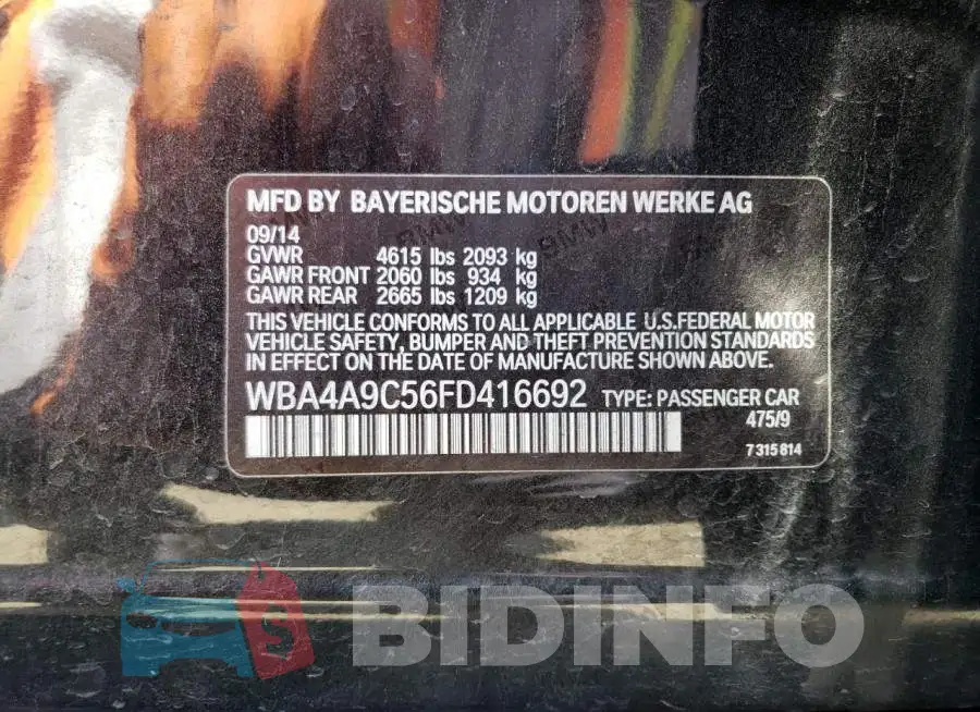 WBA4A9C56FD416692 Photo# 12