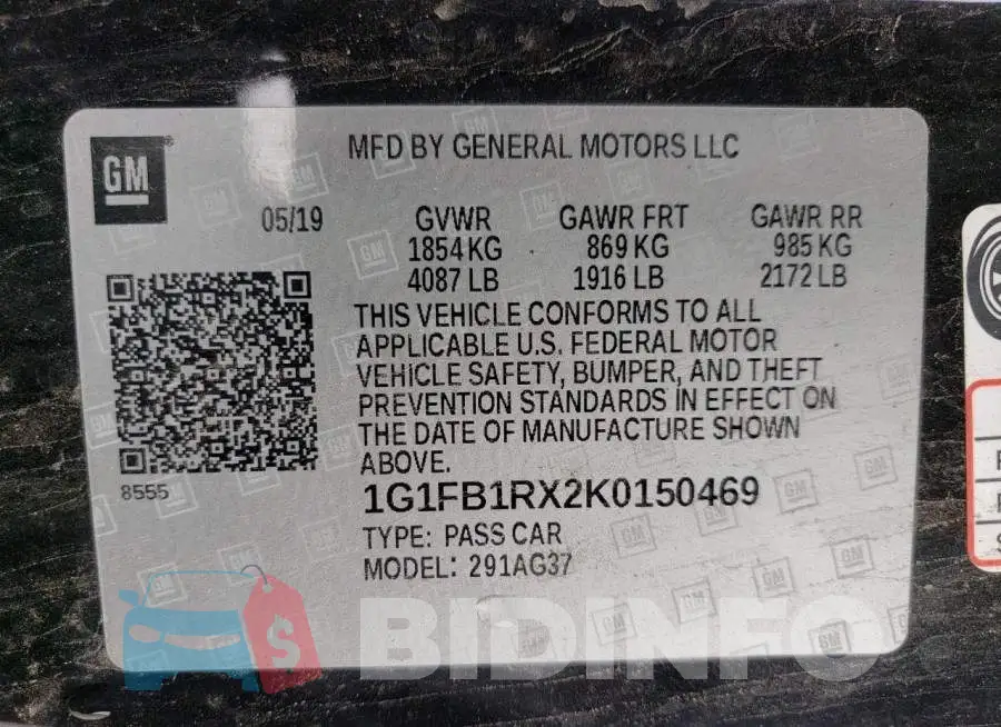 1G1FB1RX2K0150469 Photo# 12