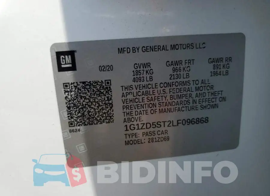 1G1ZD5ST2LF096868 Photo# 12