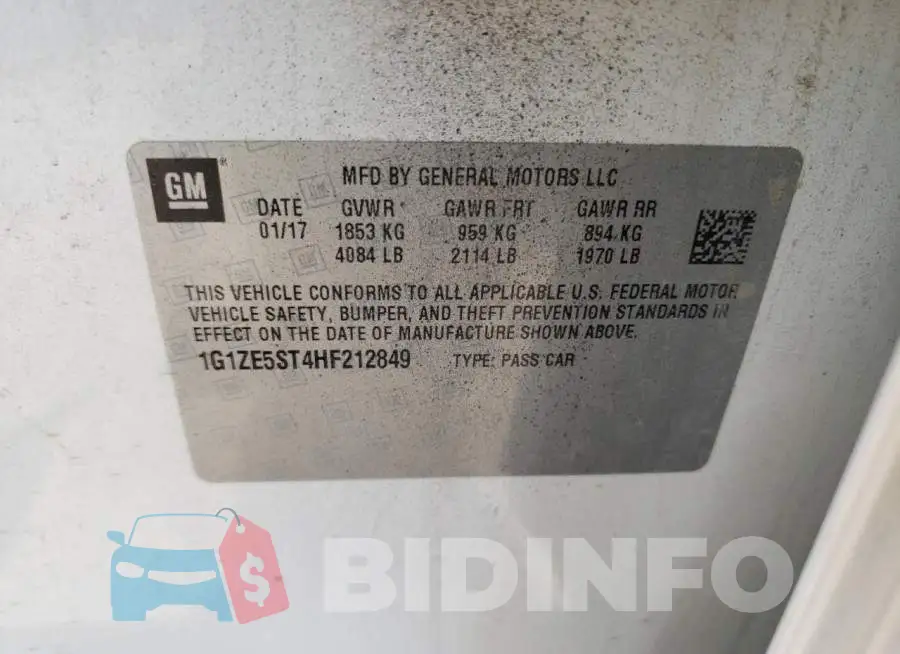 1G1ZE5ST4HF212849 Photo# 12