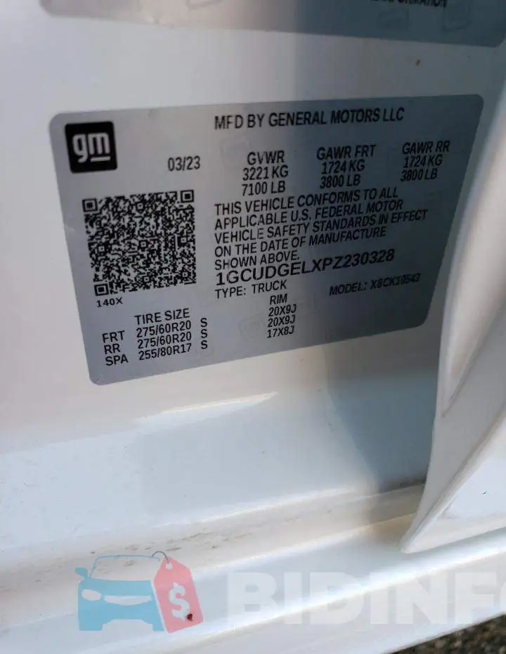 1GCUDGELXPZ230328 Photo# 13