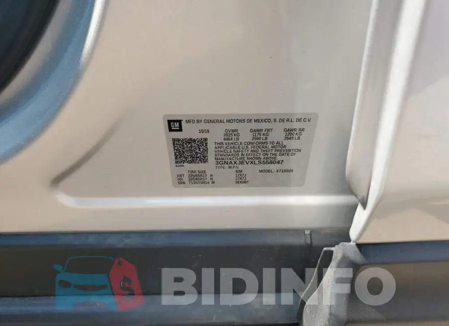 3GNAXJEVXLS558047 Photo# 12