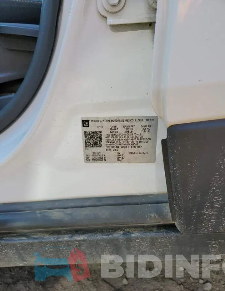 3GNCJKSB0LL120187 Photo# 13