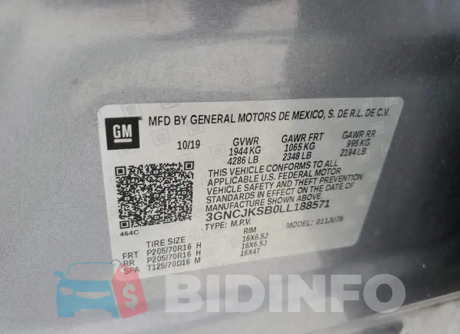 3GNCJKSB0LL188571 Photo# 12