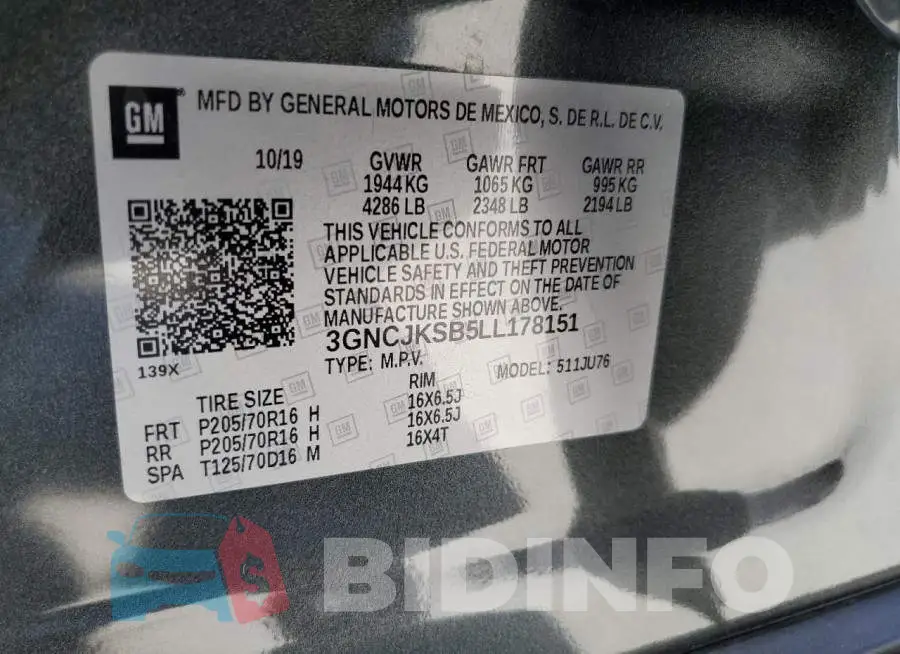 3GNCJKSB5LL178151 Photo# 12