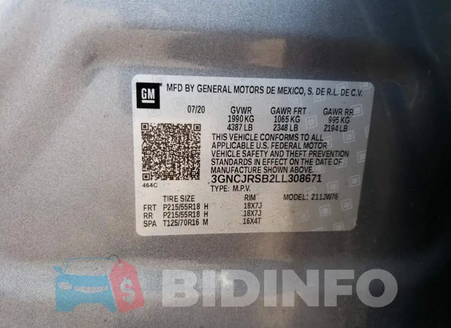 3GNCJRSB2LL308671 Photo# 13