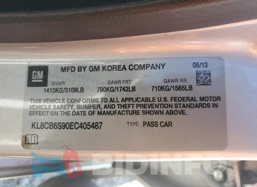 KL8CB6S90EC405487 Photo# 12