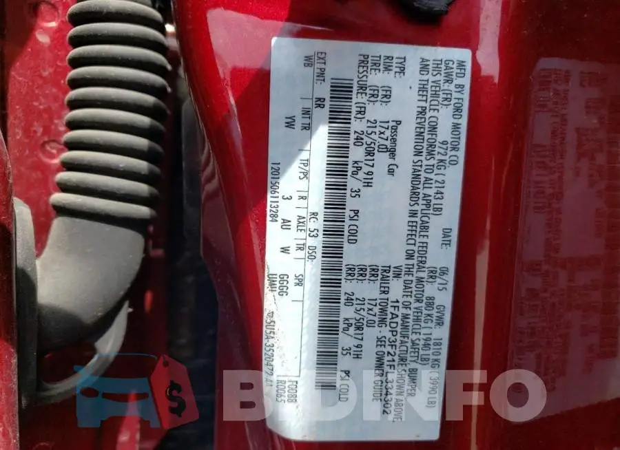 1FADP3F21FL334302 Photo# 12