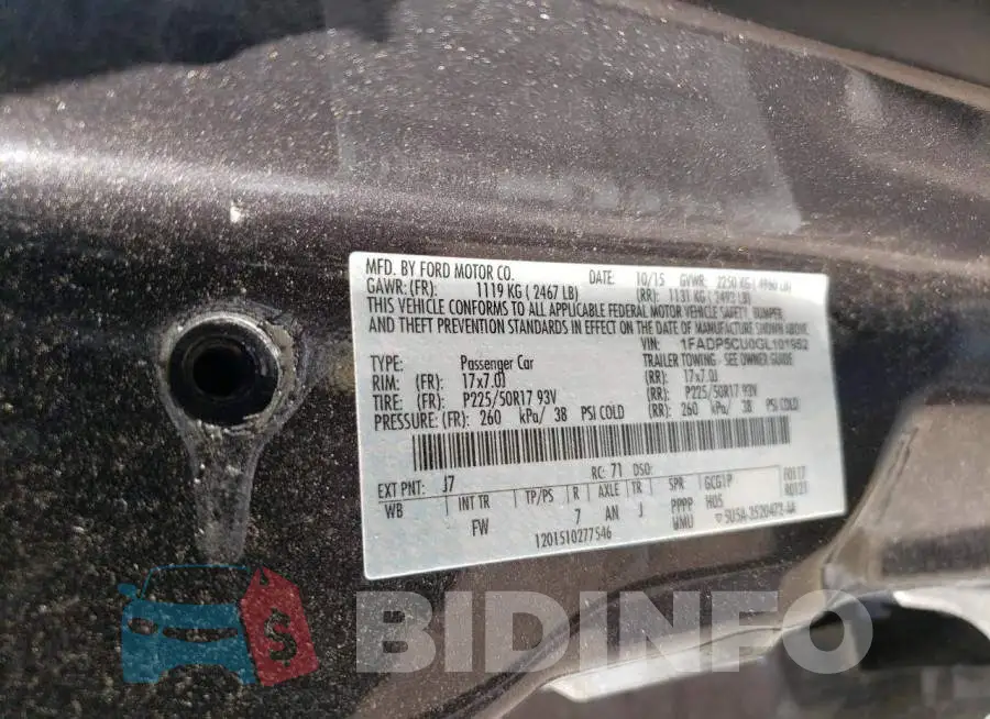 1FADP5CU0GL101952 Photo# 13