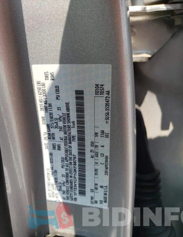 1FTEW1CP1GKF88797 Photo# 12