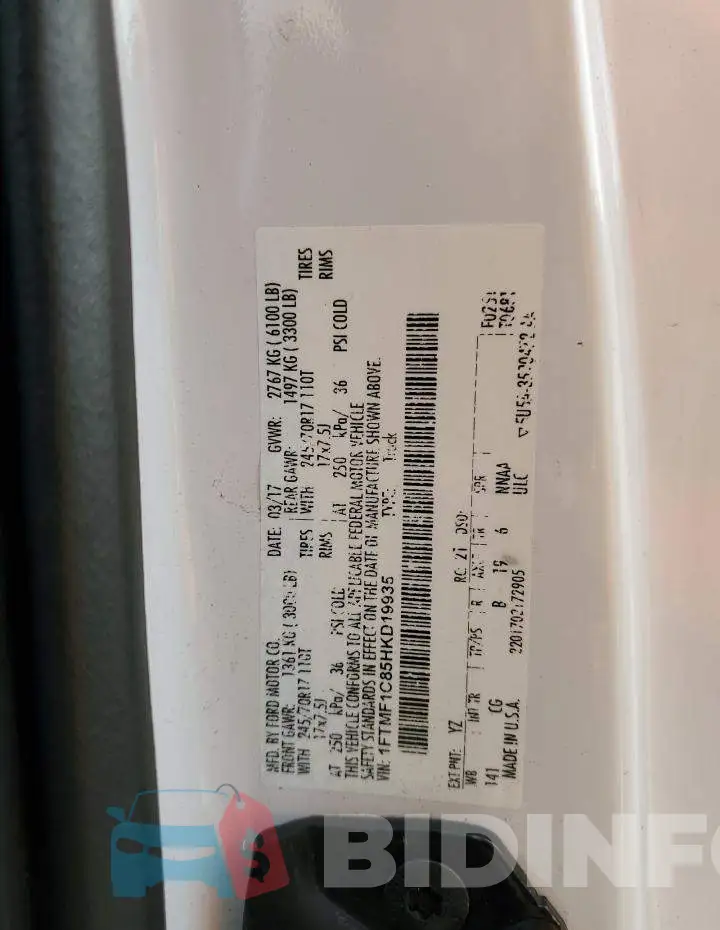 1FTMF1C85HKD19935 Photo# 12