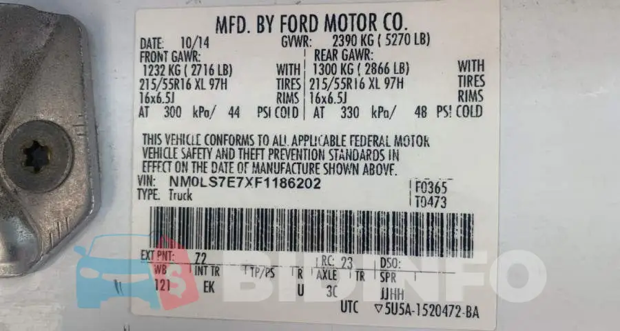 NM0LS7E7XF1186202 Photo# 10