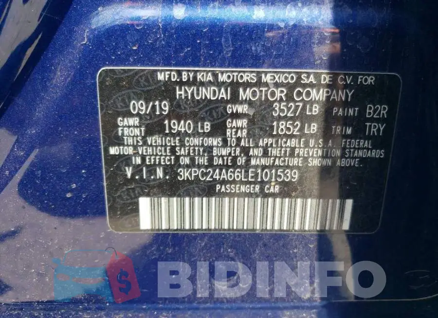 3KPC24A66LE101539 Photo# 12