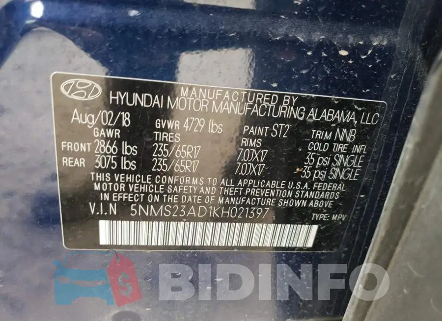 5NMS23AD1KH021397 Photo# 13