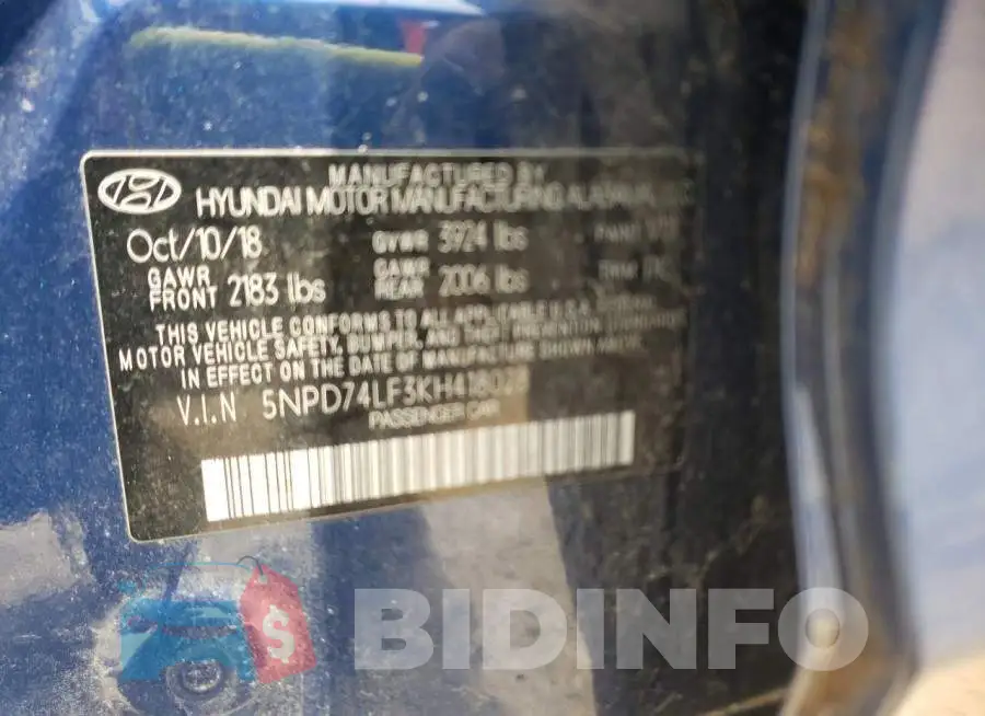 5NPD74LF3KH418028 Photo# 12