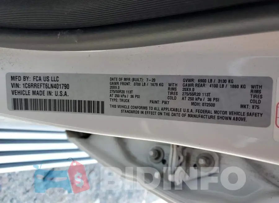 1C6RREFT6LN401790 Photo# 12