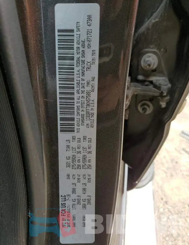 1C6SRFFT8KN575091 Photo# 12