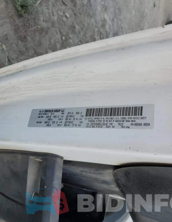 3C6TRVBG5EE129142 Photo# 13