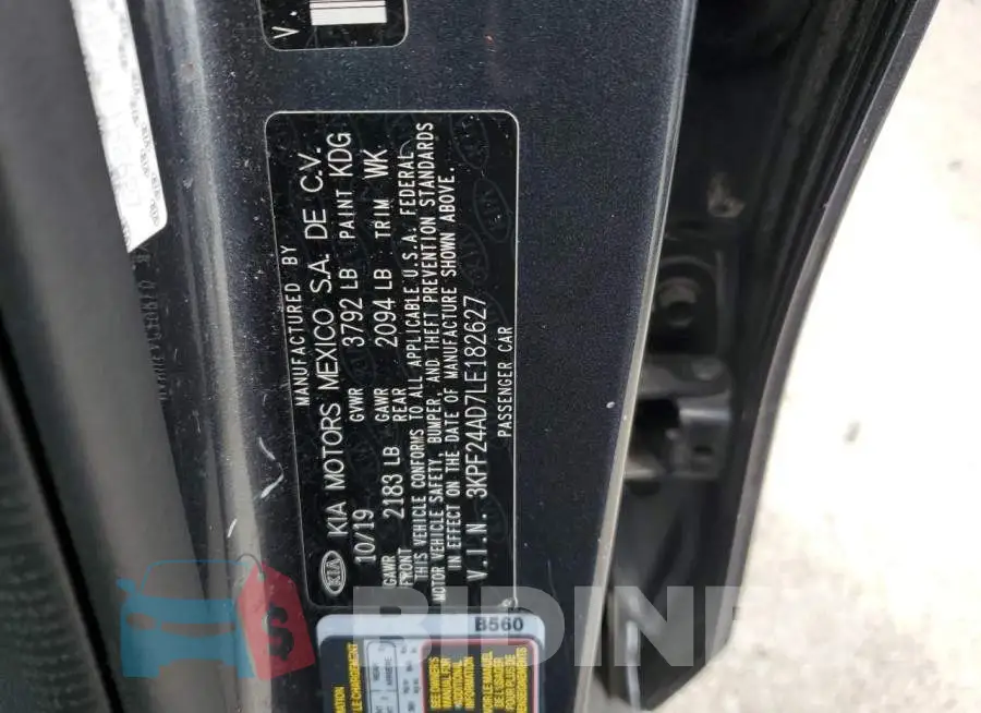3KPF24AD7LE182627 Photo# 12