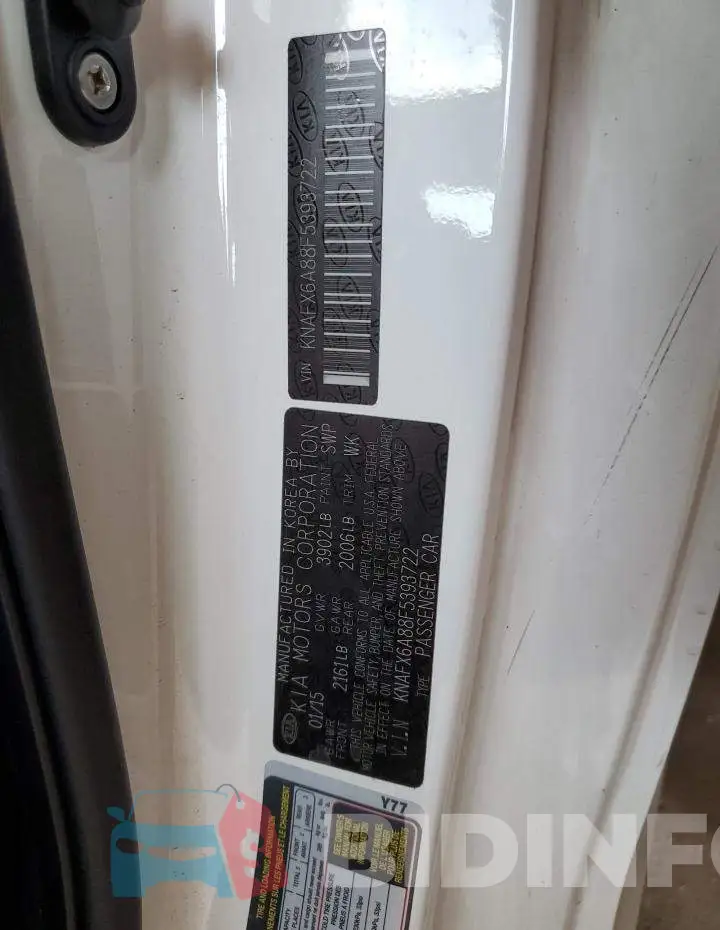 KNAFX6A88F5393722 Photo# 12