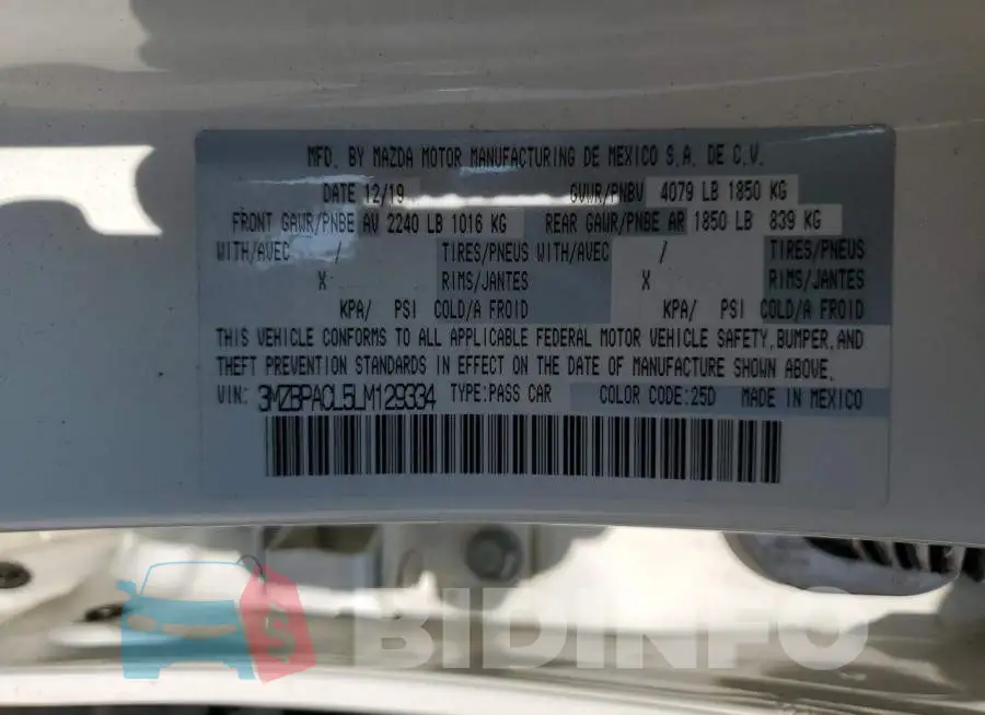 3MZBPACL5LM129334 Photo# 12