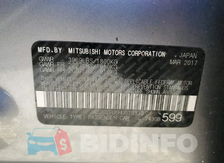 JA32U2FU6HU010330 Photo# 12