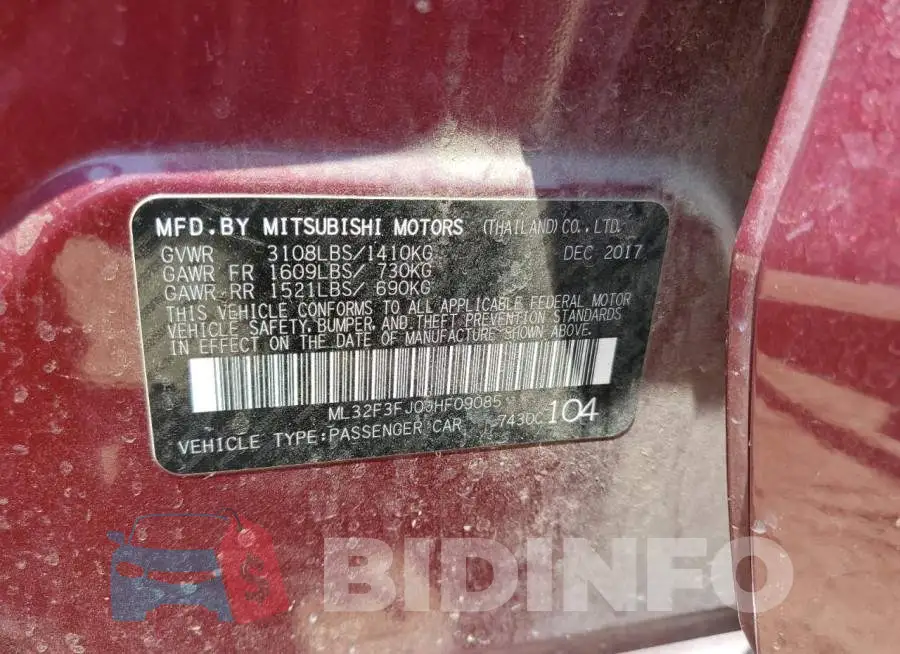 ML32F3FJ0JHF09085 Photo# 12