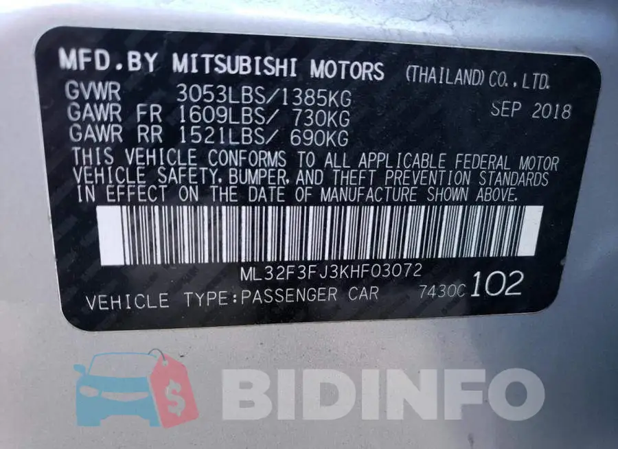ML32F3FJ3KHF03072 Photo# 13