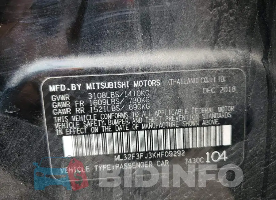 ML32F3FJ3KHF09292 Photo# 12