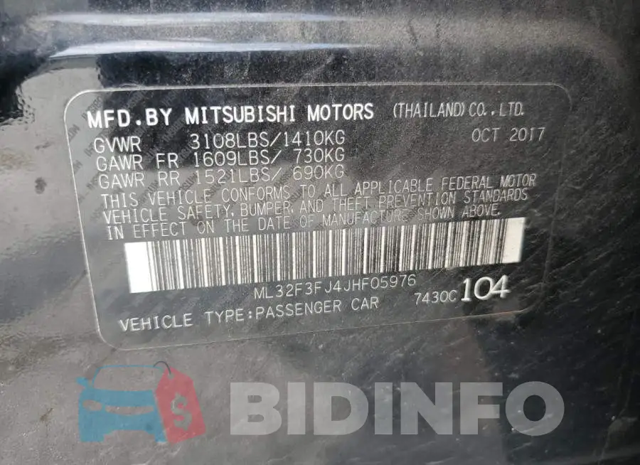 ML32F3FJ4JHF05976 Photo# 12
