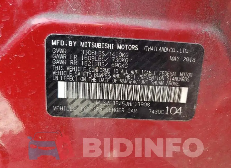 ML32F3FJ5JHF13908 Photo# 13