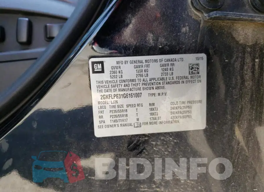 2GKFLPE31G6161007 Photo# 12