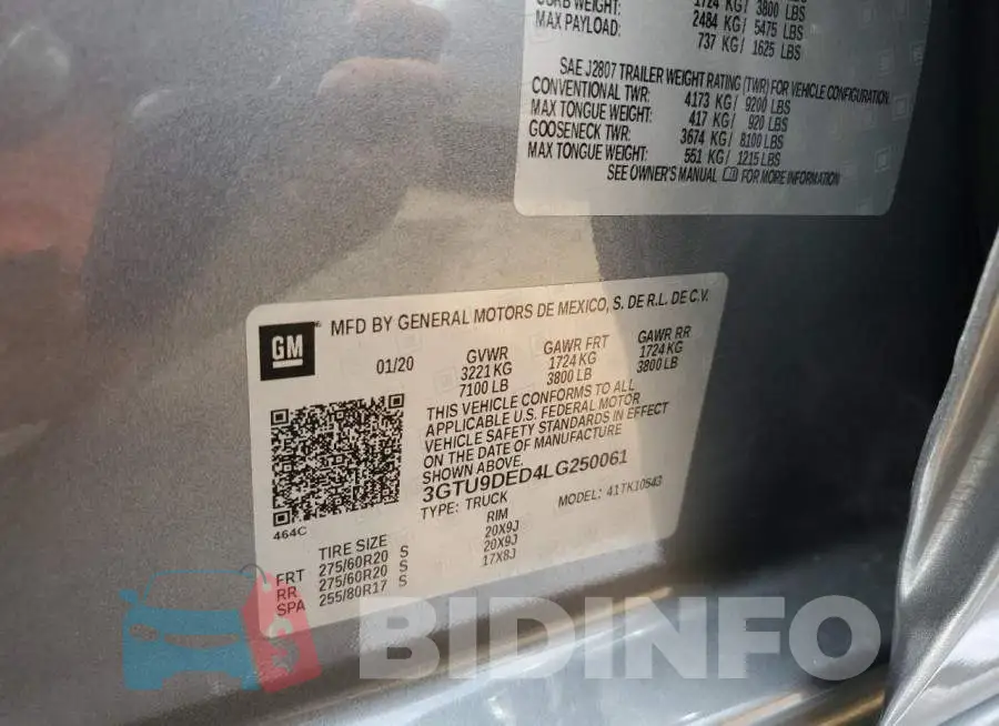 3GTU9DED4LG250061 Photo# 12