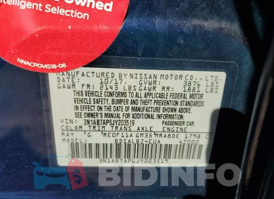 3N1AB7AP6JY203519 Photo# 12